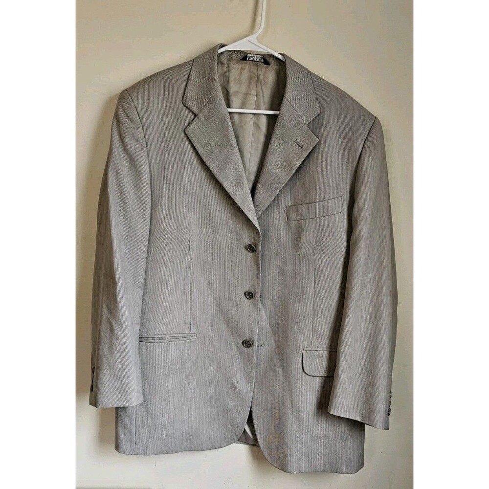 Vintage Roberto Villini Wool Blazer Preppy Corporate Office Eventware Italy